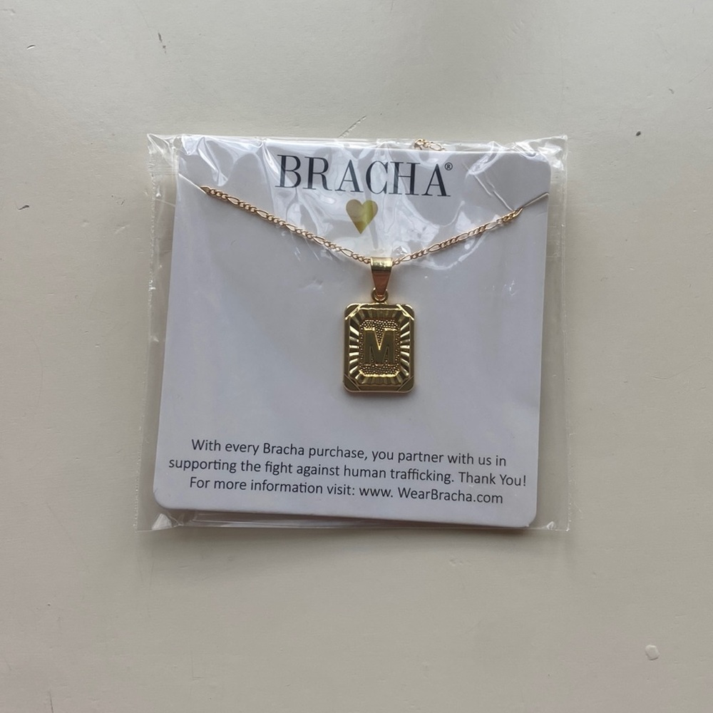 “M” Bracha necklace